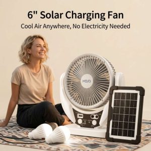 MDJD Solar charging fan